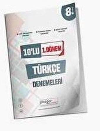 8. Sınıf Pisagor 1. Dönem 10'lu Türkçe Branş Denemeleri - Kolektif  - Zeka Küpü Yayınları