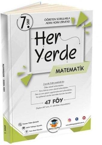 7. Sınıf Her Yerde Matematik 47 Föy - Kolektif  - Zeka Küpü Yayınları