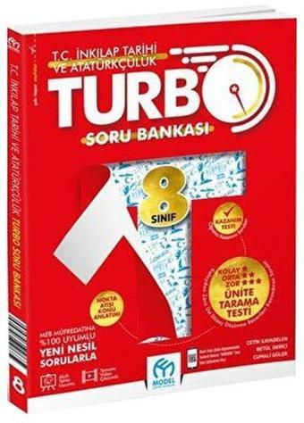 8. Sınıf Turbo T.C. İnkılap Tarihi ve Atatürkçülük Soru Bankası - Model Eğitim Yayınları