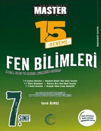 7. Sınıf Master 15 Fen Bilimleri Denemesi - Kolektif  - Okyanus Eğitim