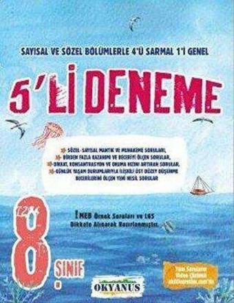 8. Sınıf 5'li Deneme - Kolektif  - Okyanus Eğitim