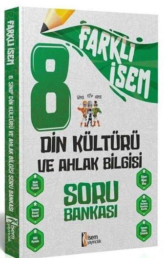 2024 8.Sınıf Din Kültürü ve Ahlak Bilgisi Farklı İsem Soru Bankası - Kolektif  - İsem Yayıncılık - Ortaokul