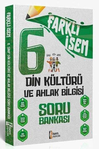 2024 6.Sınıf Din Kültürü ve Ahlak Bilgisi Farklı İsem Soru Bankası - Kolektif  - İsem Yayıncılık - Ortaokul