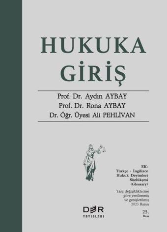 Hukuka Giriş - Ali Pehlivan - Der Yayınları