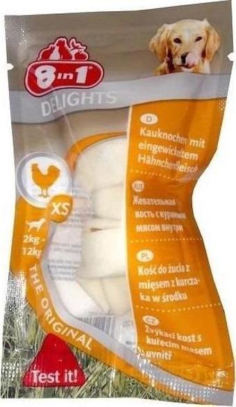 8in1 Delights Bones Düğümlü Tavuklu Köpek Kemiği 1 ADET