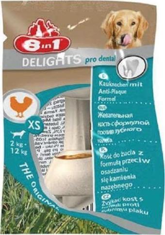 8in1 Delights XS Dental Köpek Eğitim Ödülü 1 ADET