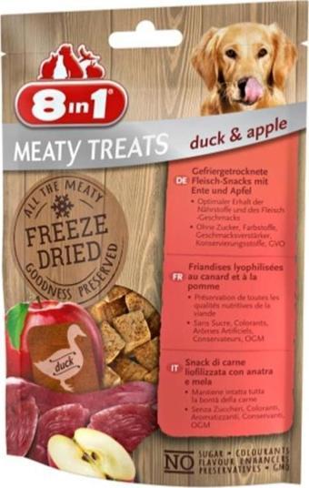 8in1 Feeze Dried Duck Apple Köpek Ödülü 50gr