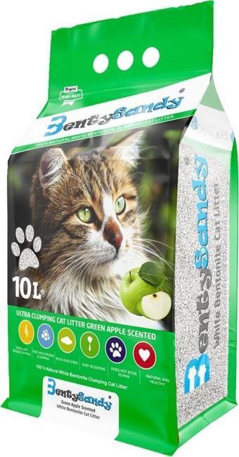 Bentysandy Elma Kokulu Ince Bentonit Kedi Kumu 10 Lt