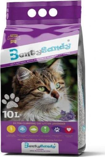 Bentysandy Lavanta Kokulu İnce Bentonit Kedi Kumu 10 Lt