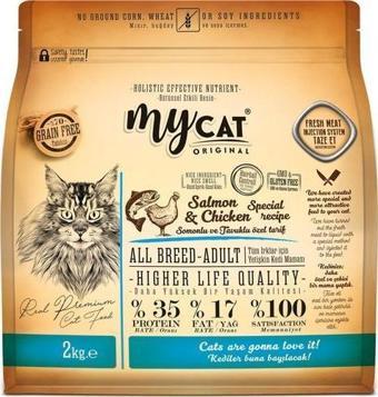 Mycat Original Tahılsız Somonlu Tavuklu Kedi Maması 2 Kg