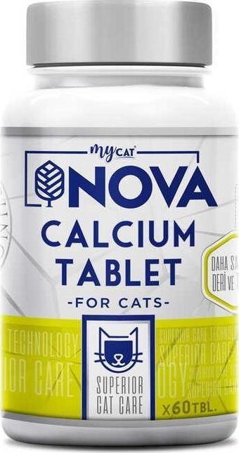 Nova Kediler İçin Calsium Tablet ( 60 Tablet )