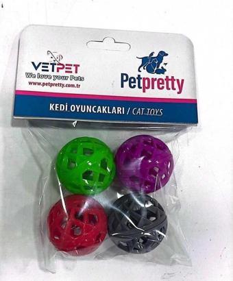 Petpretty Cat Toys Kedi Oyun Topu 4'lü