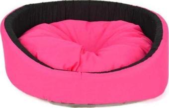 Petpretty Kedi Köpek Oval Simit Yatak Pembe 46 cm