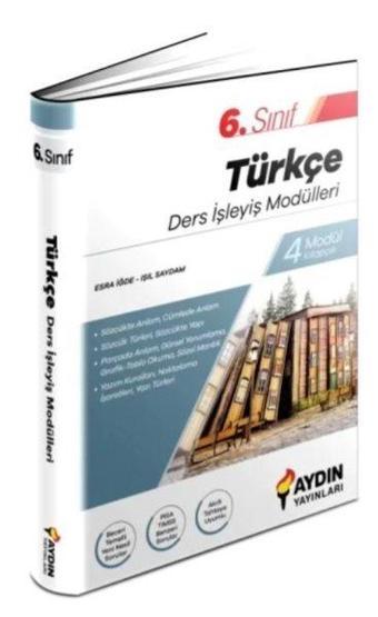 6. Sınıf  Türkçe Ders İşleyiş Modülleri - Kolektif  - Aydın Yayınları-Eğitim