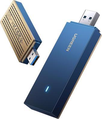 Ugreen AX1800 5GHz / 2.4GHz Dual Band 1800Mbps USB 3.0 Wi-Fi 6 Adaptör