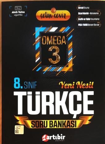 Artıbir Yayınları 8. Sınıf Lgs Çetin Ceviz Omega Türkçe Soru Bankası 0922 - Artıbir Yayınları