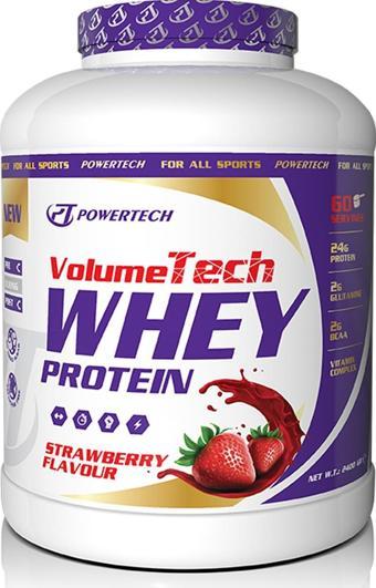 Powertech Volumetech Whey 2400 Gr Çilek Protein Tozu Kas Gelişimi-Hacim