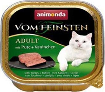 Animonda 6 Adet Kedi 100G Hindi ve Tavşan Etli  Yaş Mama Konserve 