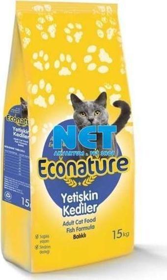 Econature Balıklı Yetişkin Kedi Maması 15 kg