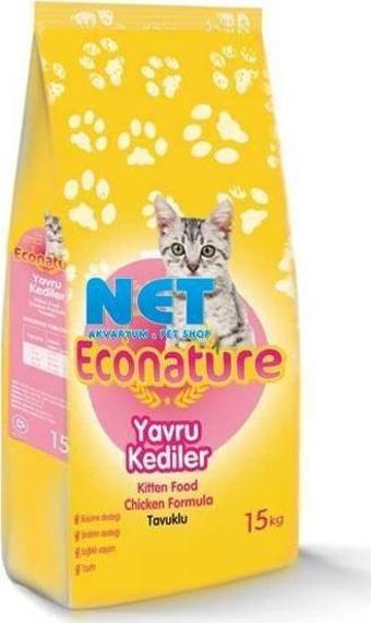 Econature Tavuklu Yavru  Kedi Maması 15 kg.