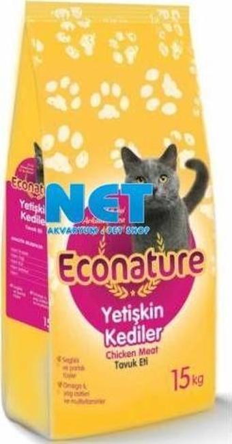 Econature Tavuklu Yetişkin Kedi Maması 15 kg