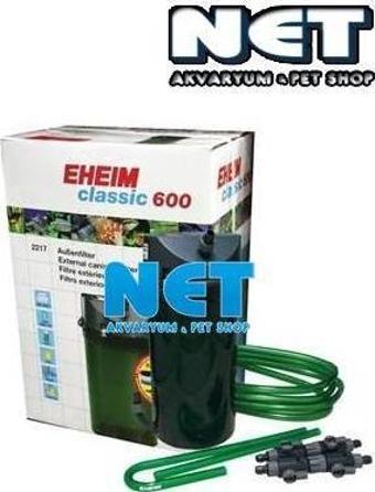 Eheim Classic 600 2217-02 Dış Filtre Musluklu  1000 L/H  Anadolu Pet Ürünü