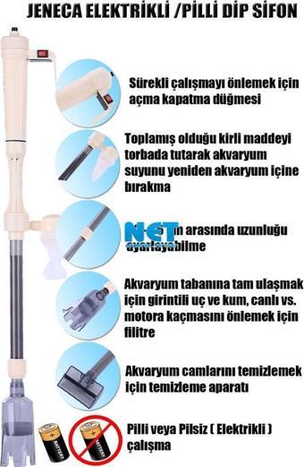 Jeneca Pilli Dip Süpürgesi AS615B