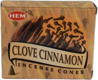 Karanfil Tarçın Kokulu 10 Konik Tütsü - Clove Cinnamon Incense Cones