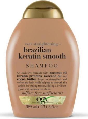 Ogx organix Brazilian Keratin Smooth Şampuan 385 ml