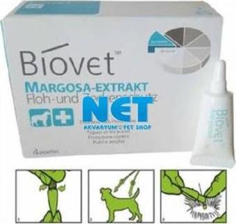 Biovet PİRE KENE DAMLASI BÜYÜK BOY KÖPEK 4 lü 4 pipet  