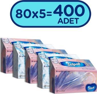 Selpak El ve Yüz Havlusu x 5 Paket 400 Yaprak