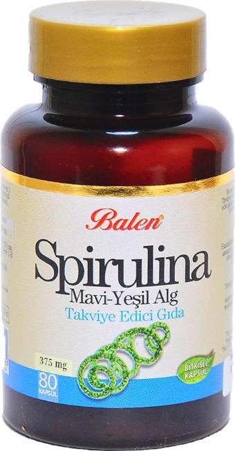 Balen Spirulina Mavi-Yeşil Alg 80 Kapsül