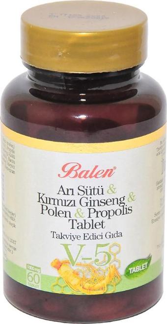 Balen Arı Sütü & Kırmızı Ginseng & Polen & Propolis 60 Tablet