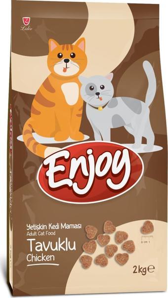 ENJOY Yetişkin Kediler İçin Tavuklu Tam ve Dengeli Kedi Maması 2 Kg