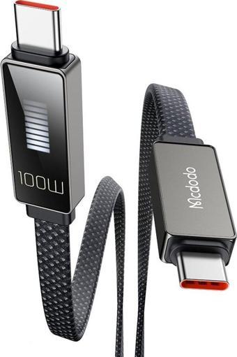 Mcdodo CA-4470 100W Type-C To Type-C Hızlı Şarj ve Data Aktarım Kablosu 1.2m - Siyah