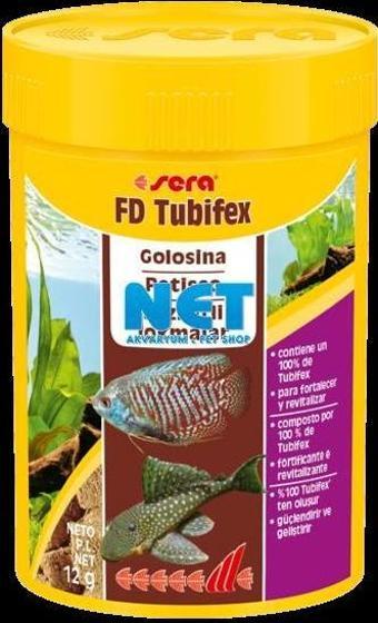 Sera FD Tubifex 100 ml. 12 gr  Kurutulmuş Kurt Orjinal Kutusunda