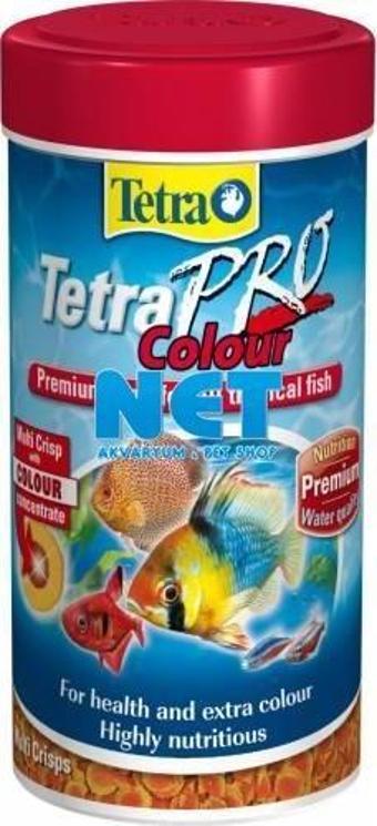 Tetra Pro Colour Crisps 250 ML  Orjinal Kutusunda Balık Yemi
