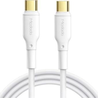 Mcdodo Ca-8350 100w Type-c To Type-c 5a Macbook Süper Hızlı Şarj Kablo 1.2m Beyaz