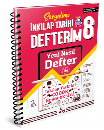 Arı Yayınları 8. Sınıf Lgs İnkilap Tarihi Defterim - Sosyalimyo Yni - Arı Yayıncılık