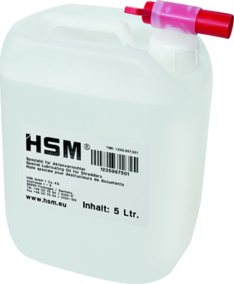 HSM Oil 5 lt Evrak imha Makinesi Bakım Yağı / Bakım solüsyonu