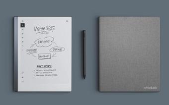 2 Digital Paper Tablet + Marker Plus + Kapaklı Gri Kılıf