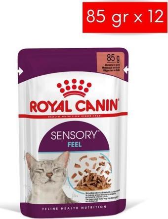 Royal Canin Sensory Feel Gravy 85 Grx12 Adet Kedi Konservesi