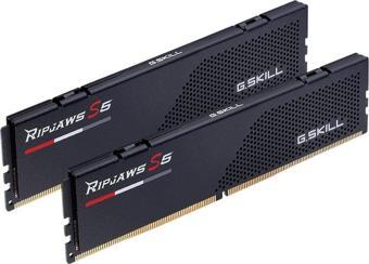 GSKILL Ripjaws S5 F5-6400J3239G32GX2-RS5K Siyah DDR5-6400Mhz CL32 64GB (2X32GB) 1.4V DUAL RAM