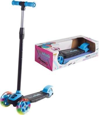 Furkan Toys Mavi 3 Tekerlekli Işıklı Çocuk Scooterı