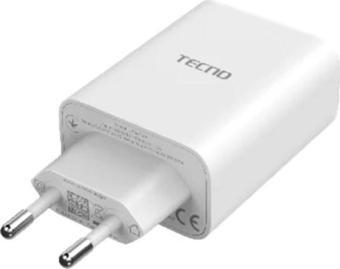 Tecno Yeni Nesil 33W UsbA Süper Hızlı Şarj Cihazı Beyaz U330TEA