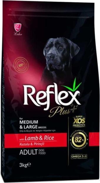 Reflex Orta Büyük Irk Kuzu Pirinç Yetişkin Köpek Maması 3 kg