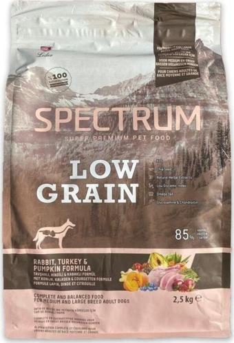 Spectrum Low Grain Ml Breed Tavşan&hindi&balkabaklı Orta Irk Yetişkin Köpek Maması 2,5 Kg