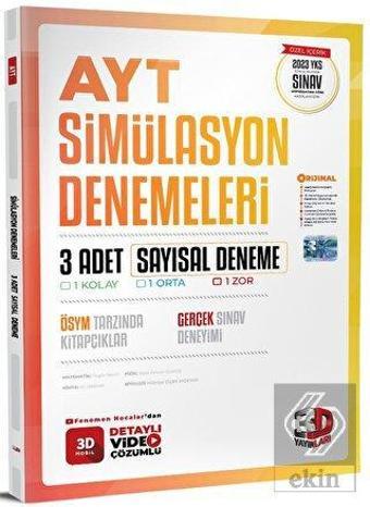 3D YAYINLARI AYT SAYISAL 3'LÜ DENEME - SİMÜLASYON 2023