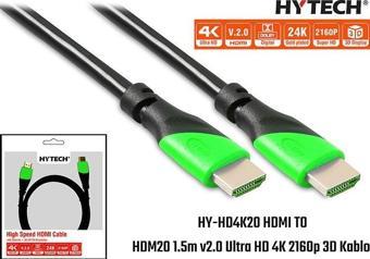 Hytech HY-HD4K20 HDMI TO HDMI 20m v2.0 Ultra HD 4K 2160p 3D Kablo