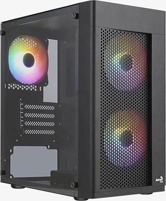 Aerocool-AE HEXFR 400 Hexform 400W 3x120mm FRGB USB 3.0 Mini Tower Kasa